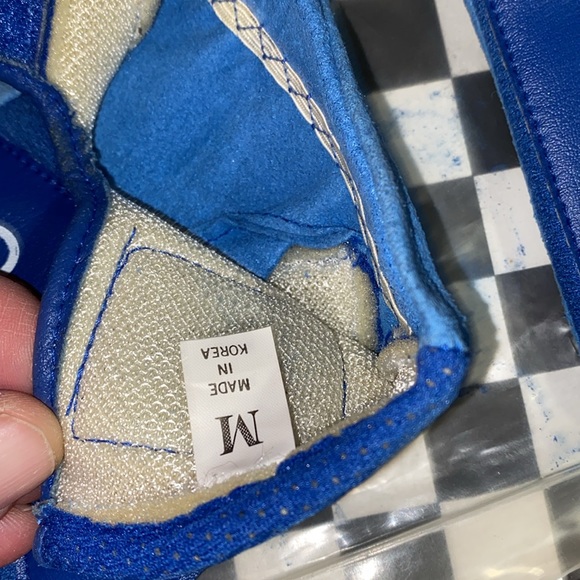 NOS Vintage and SUPER rare 80s Pacific Palms BMX Freestylin’ gloves.M.Royal Blue - Picture 11 of 16